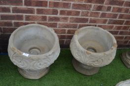 Pair of Ornate Garden Planter