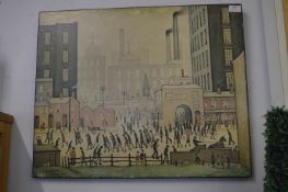 Lowry Print on Board
