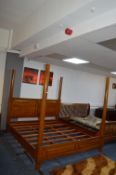 Indonesian Wooden Bed Frame (Mattress Size: 203cm