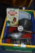 Basket of Older Kitchenware