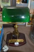 Green Glass Desk Lamp