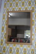 Beech Effect Framed Mirror
