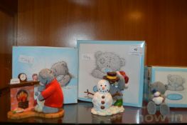 Three Me to You Teddy Bear Ornaments