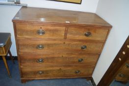 Mahogany Two over Three Chest (Some Faults)