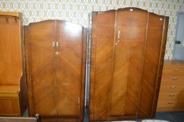 Two 1930's Wardrobes (Double and a Single)
