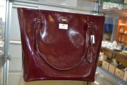 Coach Burgundy Tote Bag