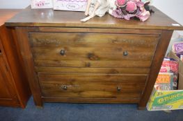 Indonesian Teak Three Drawer Chest