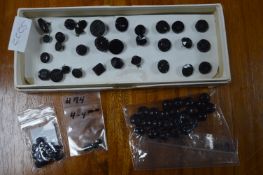 Whitby Jet Beads and Buttons