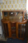 Bow Fronted Cocktail Cabinet with Glazed Door (Som