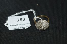 9ct Gold Ring with Cubic Zirconias