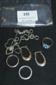 925 Sterling Silver Rings and Earrings