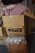 Large Box of Bedding Including Quilts, Covers, Pil
