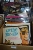 Box of Vintage LP Records