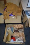 Large Box of Assorted Towels, Curtains, etc.