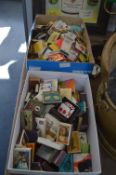 Two Boxes of Matchboxes and Matchbox Covers