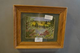 Embroidered Landscape by Anne Harrison