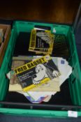 Container of WWII Books and a Fred Basset Cartoons
