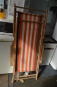 Canvas Deck Chair and a Deck Chair Frame