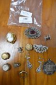 Bag of Costume Jewellery, Medallions, Cufflinks, e