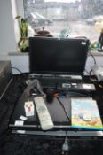 HP Monitor and Keyboard, Toshiba DVD Player, Phili