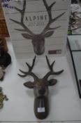 Boxed Alpine Stag Head Wall Mount