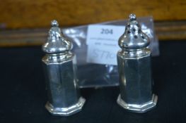 Pair of Silver Cruets