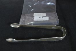 Hallmarked Sterling Silver Sugar Tongs