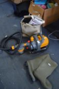 Garden Pump and a Box of Wellies, etc.