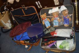 Two Cases of Bags, Teddy Bears, etc.