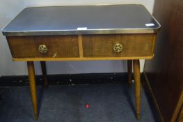 Retro Side Table with Two Drawers (Some Faults)