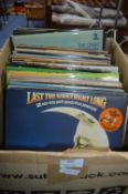 Box of Vintage LP Records