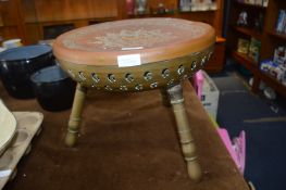 Brass & Copper Eastern Warming Stool