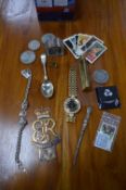 Brassware, Costume Jewellery, etc.