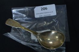 Hallmarked Sterling Silver Caddy Spoon