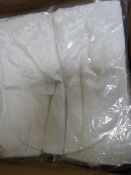 *55 White Brocade Chair Covers