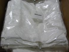 *60 White Brocade Chair Covers