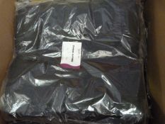 *61 Black Polycotton Chair Covers