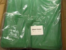 *70 Kelly Green Poltcotton Chair Covers
