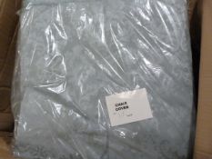 *49 Duck Egg Brocade Chair Covers