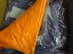 *134 Polycotton Chair Covers (5x Orange, 129x Purple Sunrise)