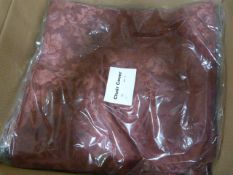 *46 Burgundy Brocade Chair Covers