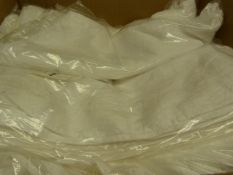 *100 White Crushed Taffeta Chair Covers