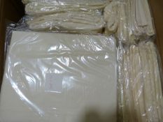 *7 White Brocade & 19 White Polycotton 108x90