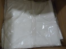 *70 White Polycotton Chair Covers