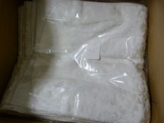 *60 White Brocade Chair Covers