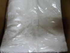 *60 White Brocade Chair Covers