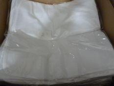 *60 White Polycotton Chair Covers