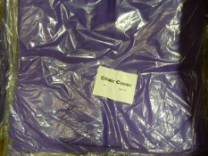 *76 Purple Polycotton Chair Covers