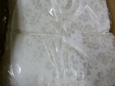 *60 White Brocade Chair Covers