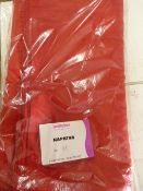 *749 Crushed Taffeta Napkins (325x Rosso, 424xWhite)